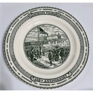 Kettlesprings Kilns Collector Plate New Orleans, Louisiana 150th anniversary '53